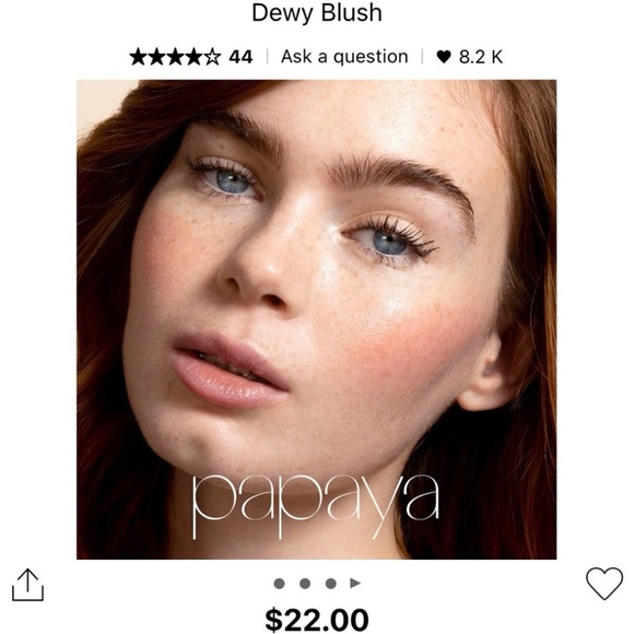 Ciate London Dewy Blush- Glossy Cheek Tint- Papaya - Picture 9 of 10